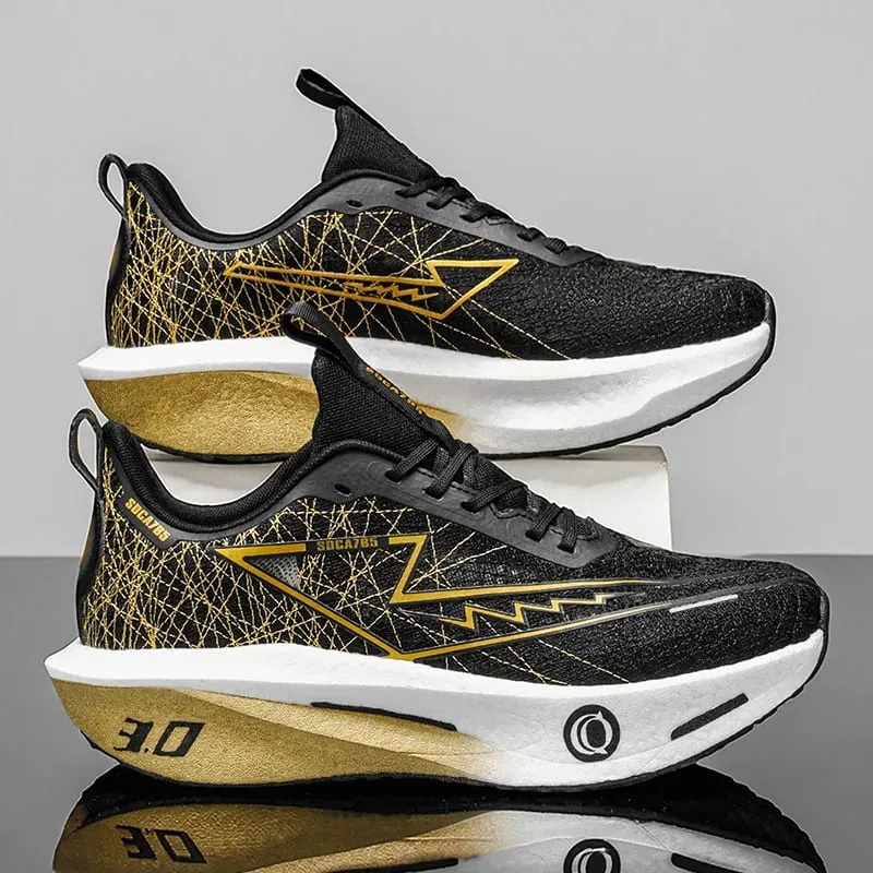 Sports Running Shoes Men Women Marathon Athletic Outdoor Carbon Plate Breathable Lightweight Comfortable Walking Trail Sneakers