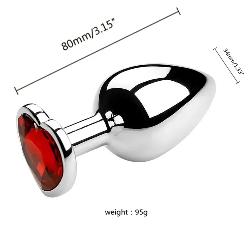 S/M/L Metal Anal Plug Butt Plug Sex Toy Butt Toy for Women Men Couples Gay Adult Game Masturbator Anal Diamond Sex Shop