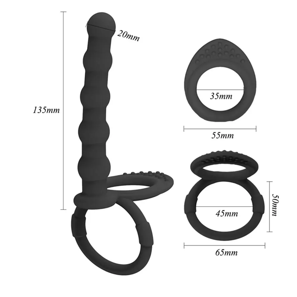 Anal Dildo Butt Plug Masturbation Sex Toys for Adults Men Women Gay Silicone Anal Beads Vaginal G-Spot Stimulator Backyard Beads