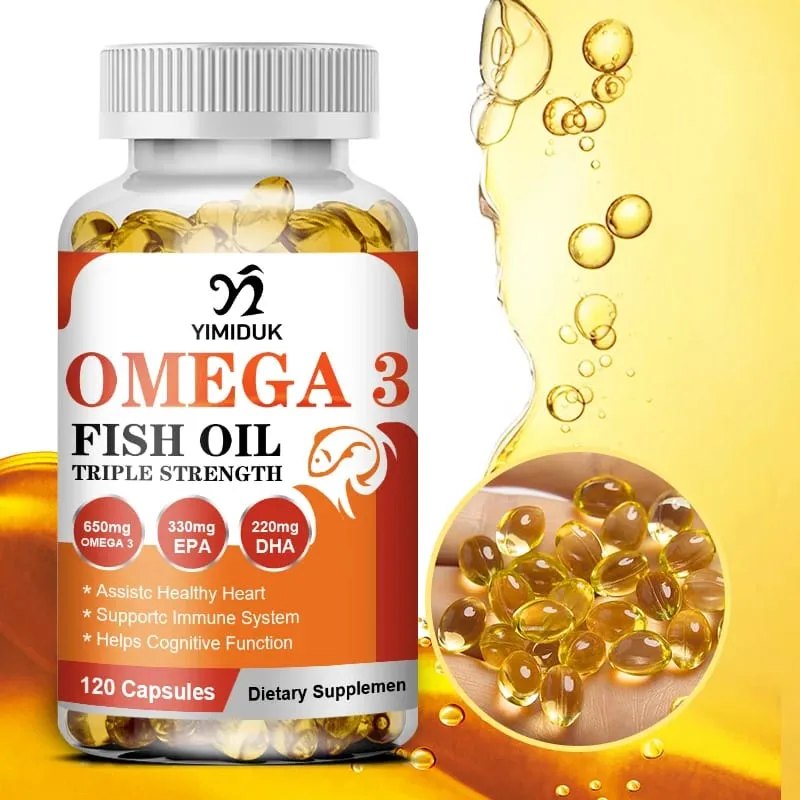 Vásároljon 1-et, kap 1-et ingyen! Ultra Strength Omega 3 halolaj-kiegészítő az immunitás hangulatának csontjaiért és a szív- és érrendszeri funkciókért GMP-tanúsítvánnyal rendelkezik