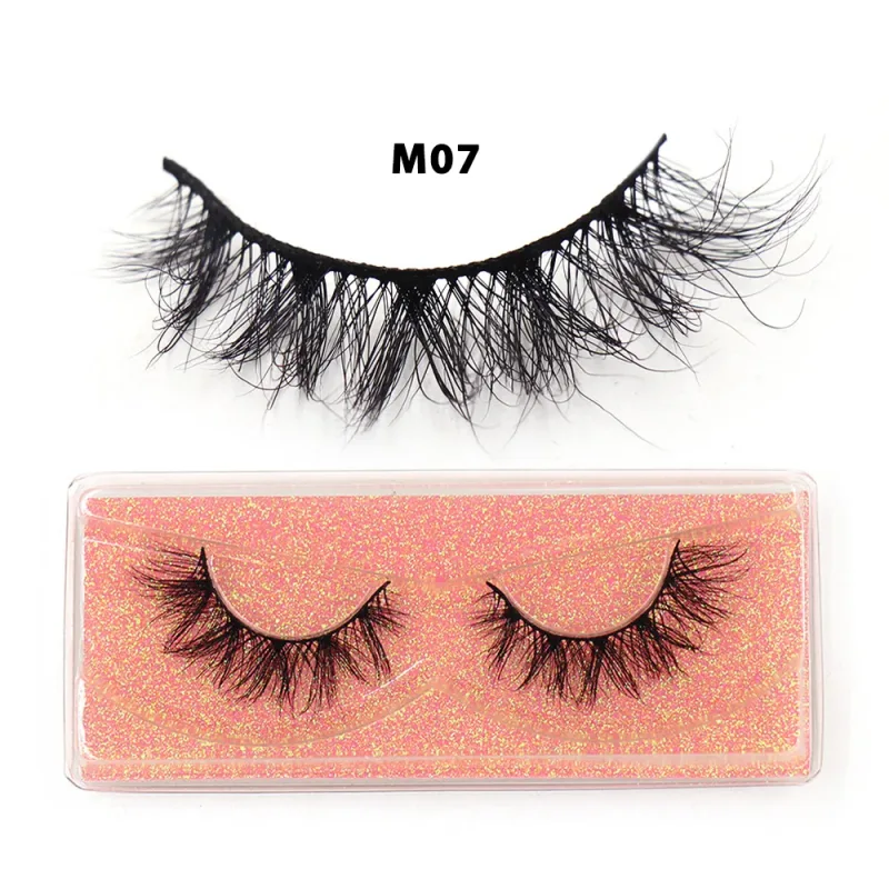 Short Natural 3D Mink Lashes Fluffy Wispy Fake Eyelashes Crisscross False Lashes Eyelash Extension Makeup