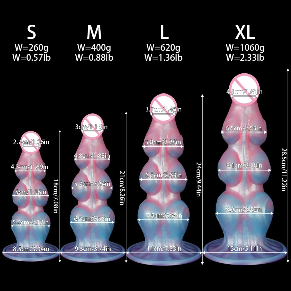Big Knot Anal Plug Huge Fantasy Silicone Anal Butt Plug Adult Sex Toy Big Anal Plug Dilator Training Expansion For Women Men Gay