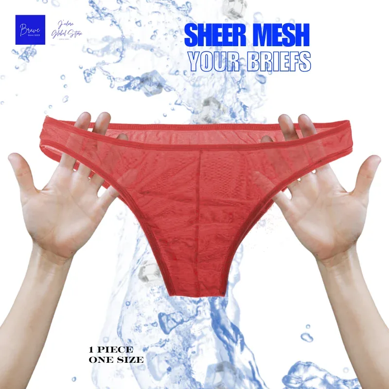 Panlalaking Panloob na Panlalaking Naka-istilong Breathable Triangle Underwear, Mesh Transparent na Kumportable Sexy Panlalaking Panloob na Panlalaking Panlalaking Brief YW