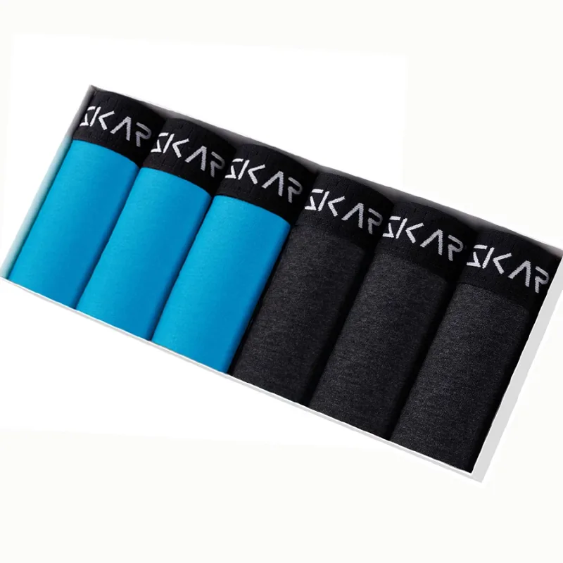 6pcs Cotton Men's Panties Sexy Underwear For Men Boxer Briefs Letter Eelastic Band Boxers Mens Underpants Shorts