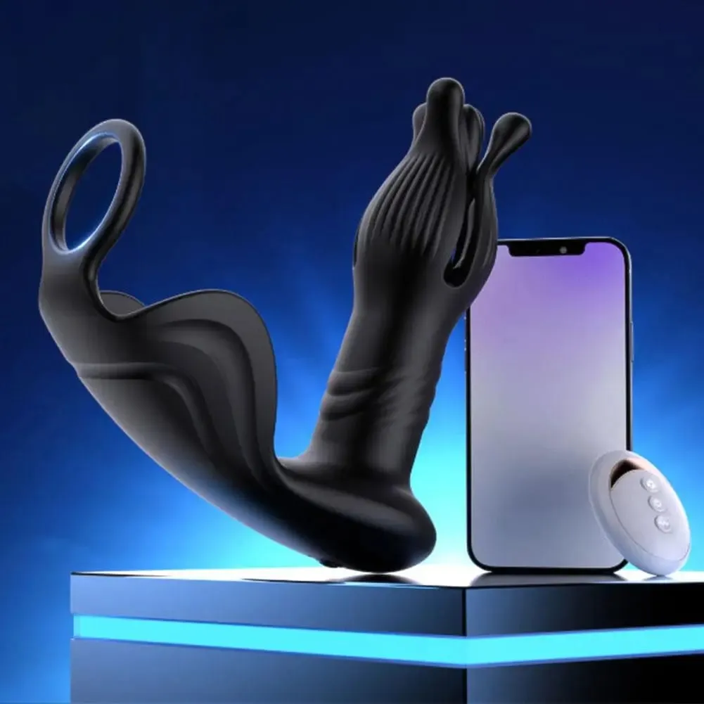 APP Bluetooth Anal Plug Vibrator Wireless Remote Control Prostate Massager Adult Sex Toys for Men Women Gay 18+