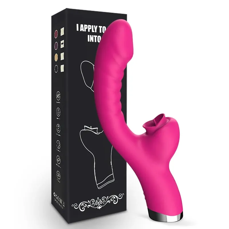 3 i 1 Tapping Flapper Vibrator Analsex Klitoris Klit Sucker Stimulator Sexlegetøj Kvinde Slikker Sutte Vibratorer Voksenvarer