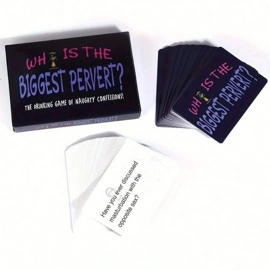 Who Is the Biggest Pervert? Adult Party Card Game | Naughty Truth or Dare Drinking Game for Friends & Game Night