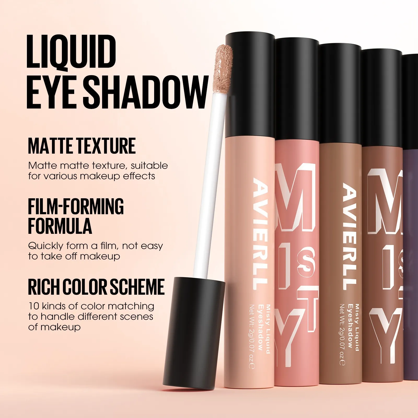 10 Colors Matte Nude Eye Bronzer Liquid Eyeshadow Waterproof Long Lasting Eye Shdaow Natural Cheek Contour Woman Makeup Cosmetic