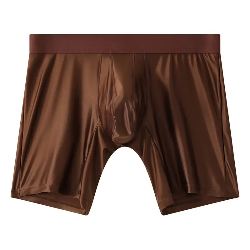 M-xxl Mens Underwear Boxers Solid U Pouch Panties Para sa Lalaki Extended Leg Boxer Shorts Homme Middle Waist Sports Underpants Lalaki