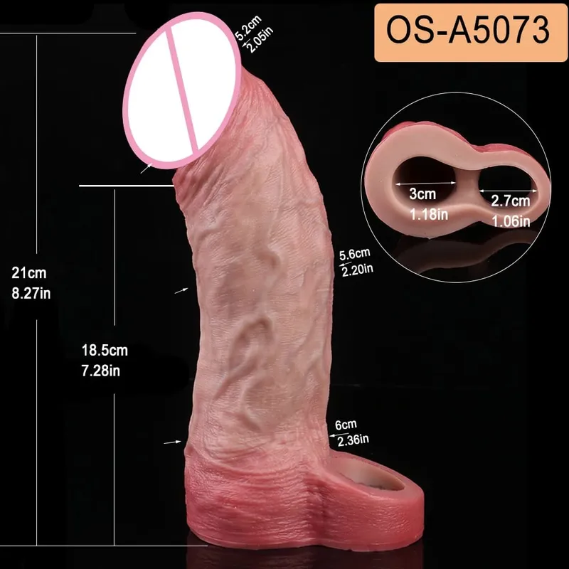Đóng Đầu Thực Tế Dương Vật Tay Đồ Chơi Tình Dục Cho Nam Trì Hoãn Xuất Tinh Dick Mở Rộng Dành Cho Các Cặp Đôi Khoái Cảm Tình Dục Sexshop