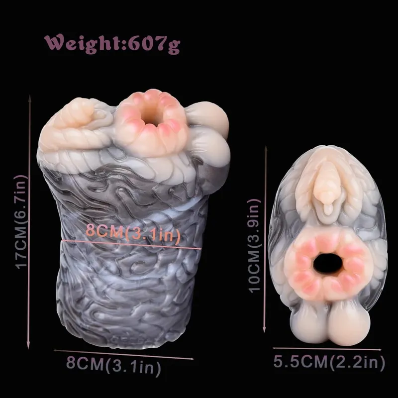 Animal Realistic Vagina Anal Male Masturbator Sex Toys for Men Silicone Pocket Pussy 3D Artificial Stroker Erotic Sex Toys