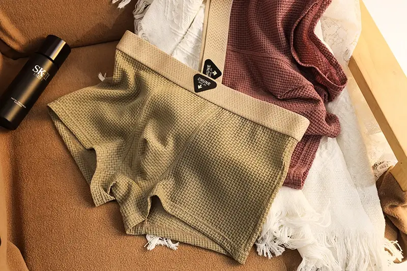 4pcs Men's Boxer Shorts Ice Silk Underwear Underpants Cool Breathable Sexy Slim Panties Mesh Lingerie