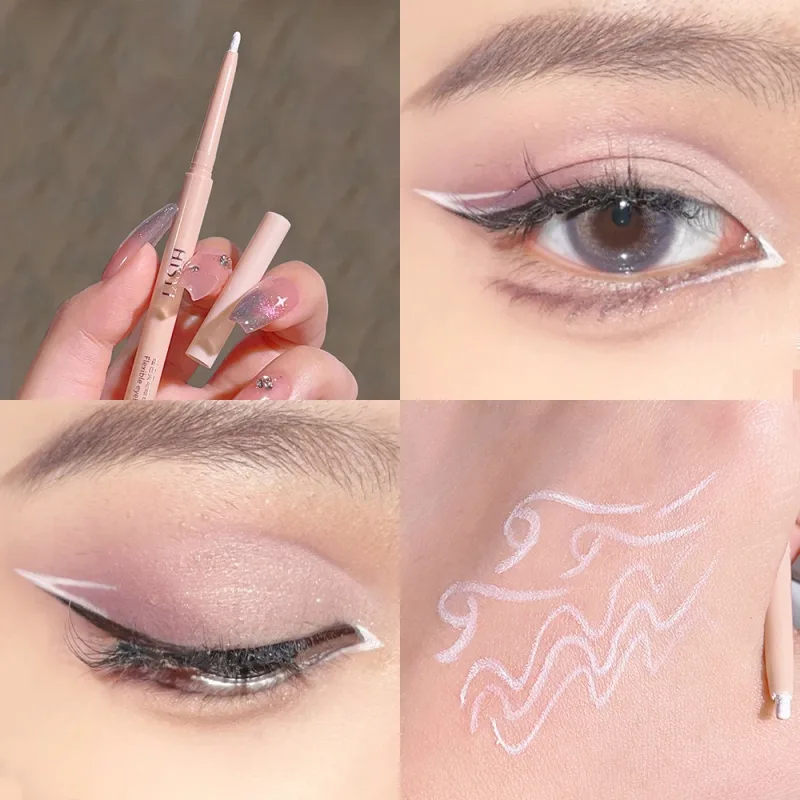 Ultra-fine Matte Red Gel Eyeliner Pencil Brown Under Eye Liner Pen Waterproof Matte Aegyosal Lying Silkworm Eyes Makeup