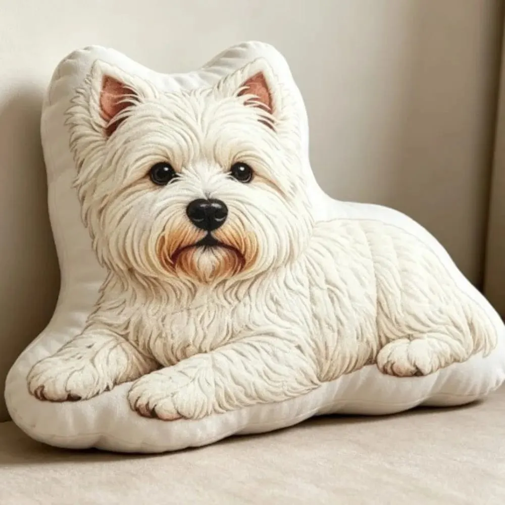 Dog Shaped Pillow Animal Throw Pillow Decorative Animal Pillow Soft Fabric Shiba Dog Cushion PP Cotton Filling