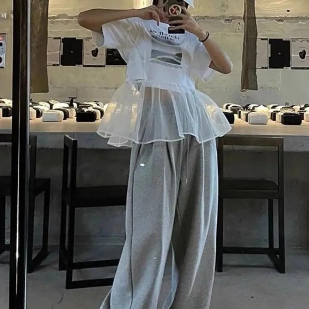 Neploe French Style Sweet Ruffles Sleeveless Vest Loose New Fresh Korea Chic Tank All-match Slim Bud Sling Hot Sell Minority Top