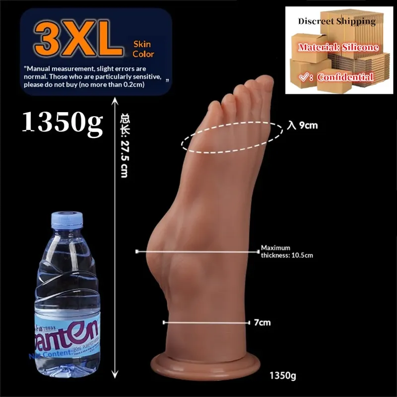 Feet Style Anal Plug Big Silicone Ass ButtPlug Deep Masturbator Dildo Dilator Stimulator Anal Dildo Adult Sex Toy For Women 성인용품