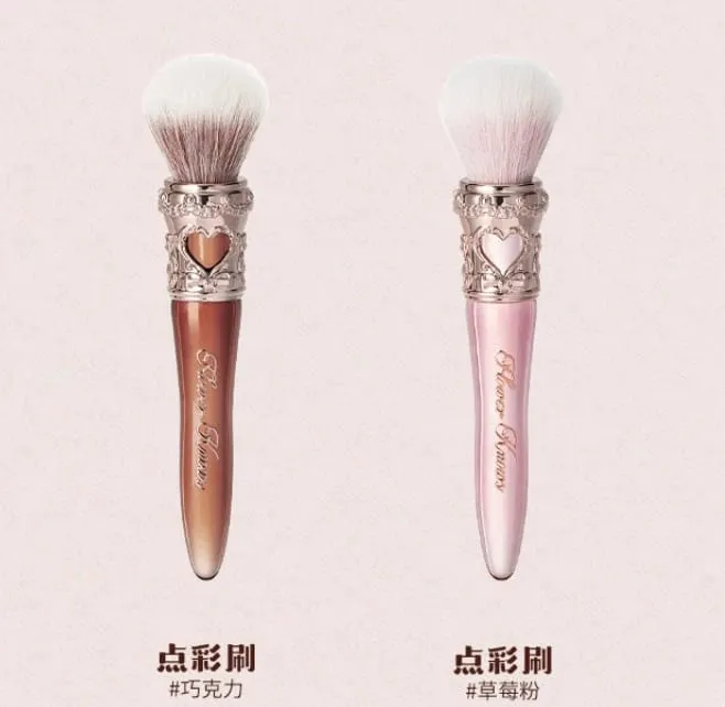 Flower Knows Bunny Garden Series Blush Brush - Flower Knows Wool Loose Powder Highlighter Cosmetic Tool for Makeup