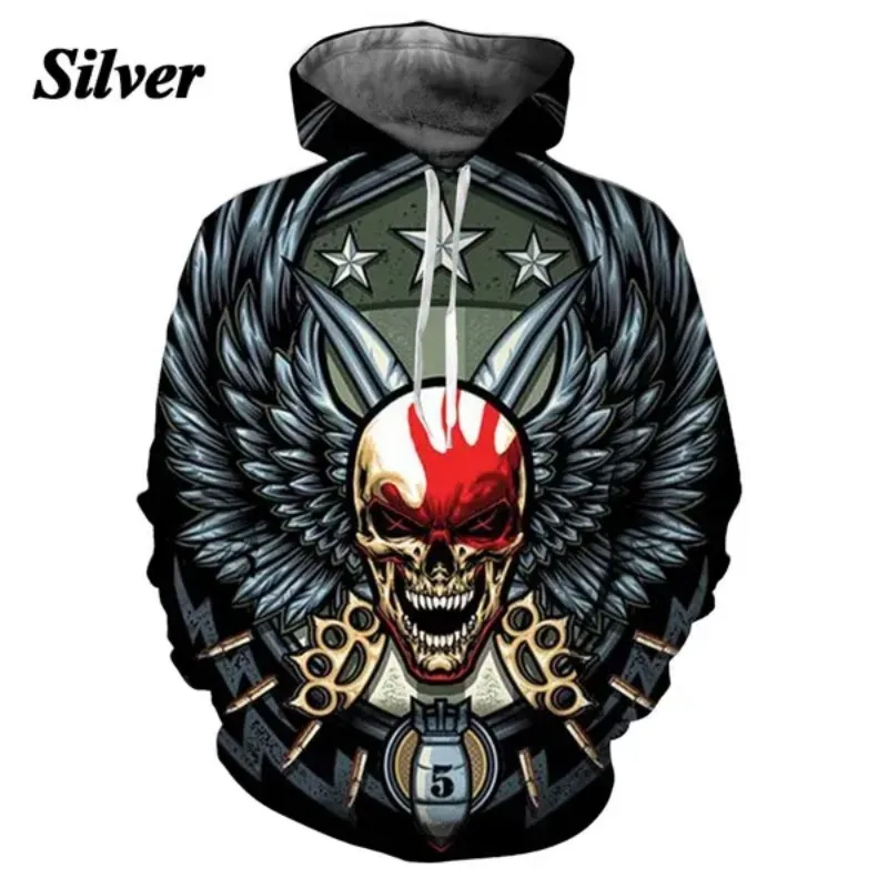 Men's and Women's Five Finger Death Punch Hoodies 3D Printing Casual Autumn Winter Sweatshirts Hip-hop Rock Hoodie — image 6