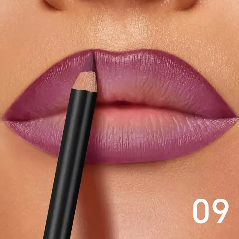 Delineador labial fosco à prova d'água de 6 cores - Fórmula de longa duração e sem transferência com acabamento fosco 6 tons versáteis