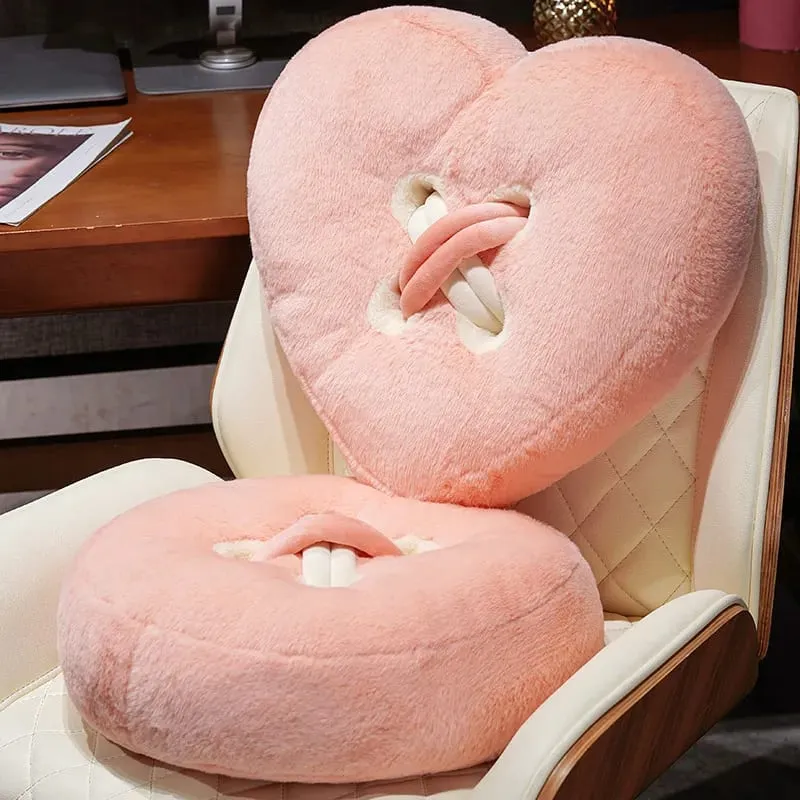 Button Plush Toys Flower Heart-shaped Stuffed Pillow Home Decor 40/45cm Soft Sofa Cushion Throw Pillow Birthday Surprise Gifts