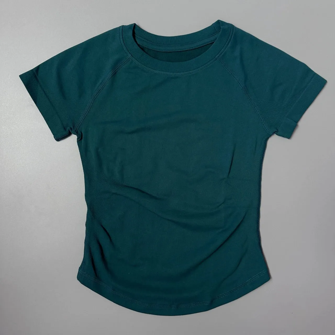 Women Elastic Slim Short Sleeve T-Shirt Soft Breathable Casual Top for Gym Yoga Jogging Fitness Daily Wear