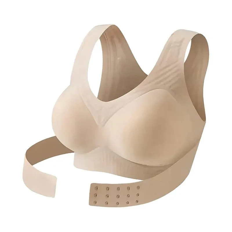 Front Buckle Cross Seamless Bra Anti-sag Gathering Push-up Coat Comfortable Sports Yoga Fitness Bra With Cross Back Support
