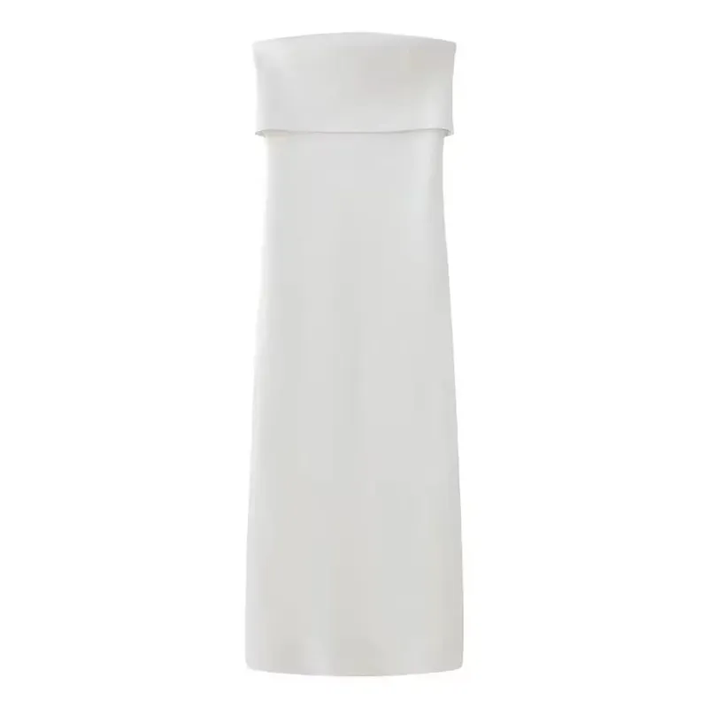 HH Elegant Strapless Maxi Dress for Women Sleeveless Off Shoulder Solid Bodycon Long Dresses Summer Casual Beach Party Evening