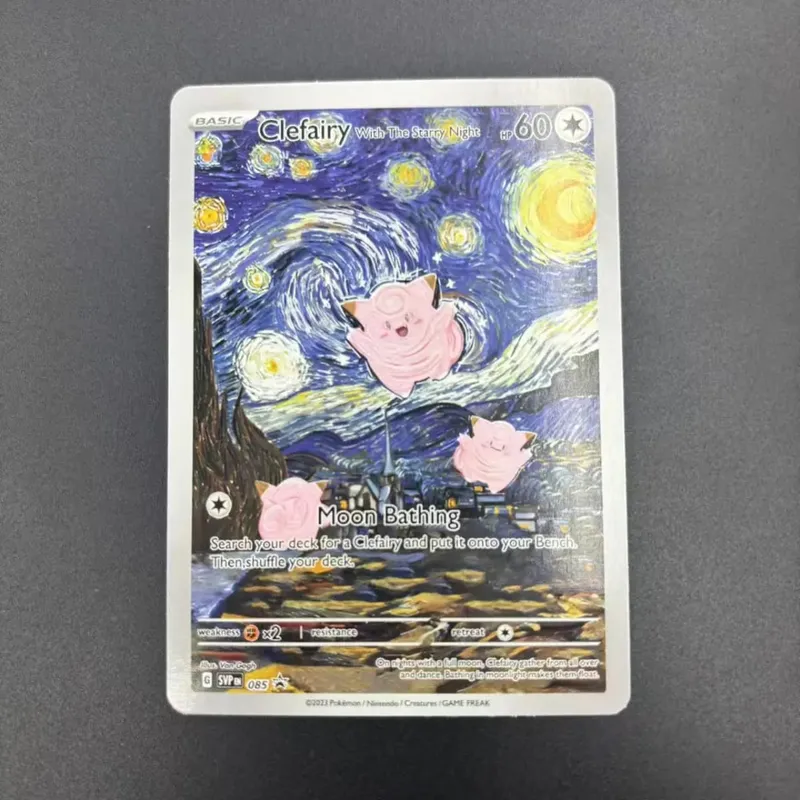 DIY Collection Cards 2023 SVP EN VAN GOGH /GREY FELT HAT Self Made Single Card Classic Game Anime Cards Gift Toy