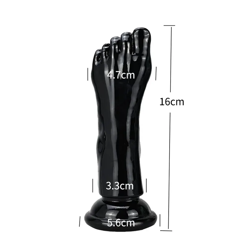 Big Feet Style Anal Plug Big Clear TPE ButtPlug Deep Masturbator Dildo Dilator Stimulator Anal Plug Adult Sex Toys For Women 18+