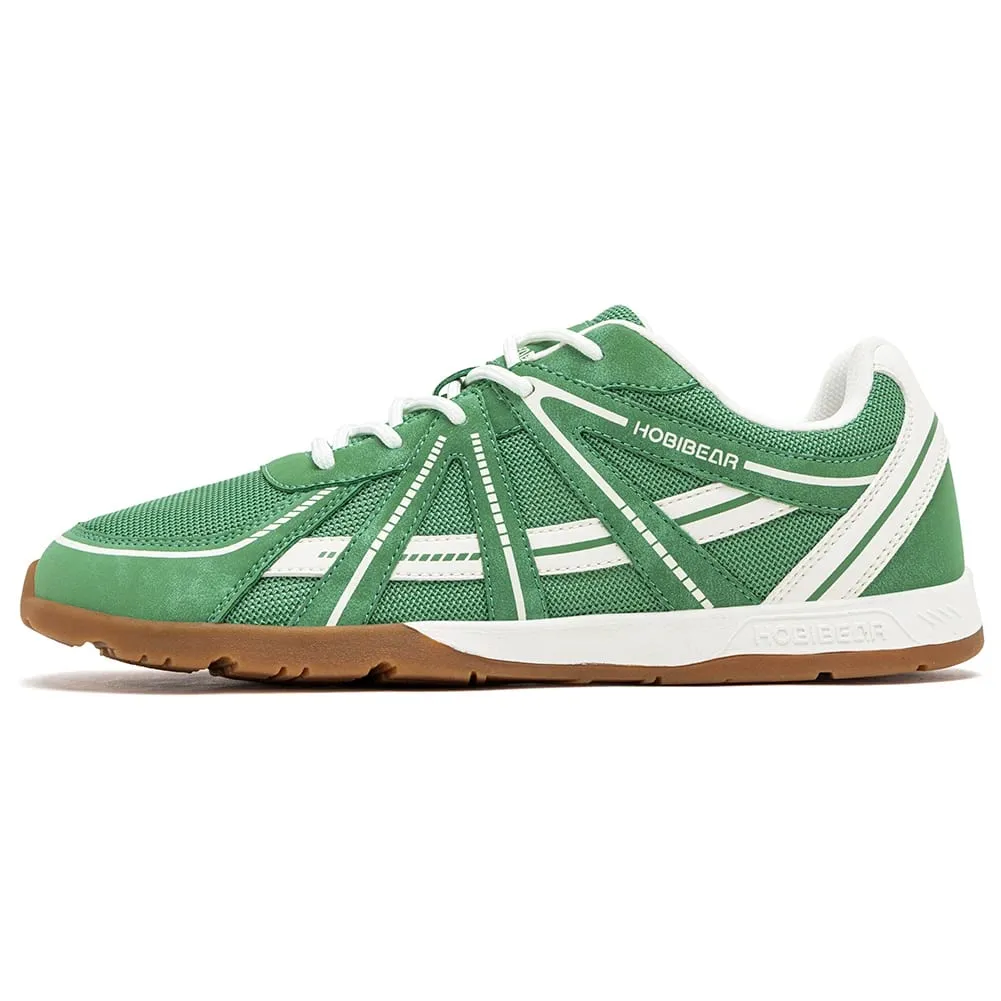 Wide Toe Box Walking Shoes Unisex Barefoot Cross Training Sneakers Classic Retro Lace-Up Running Shoes