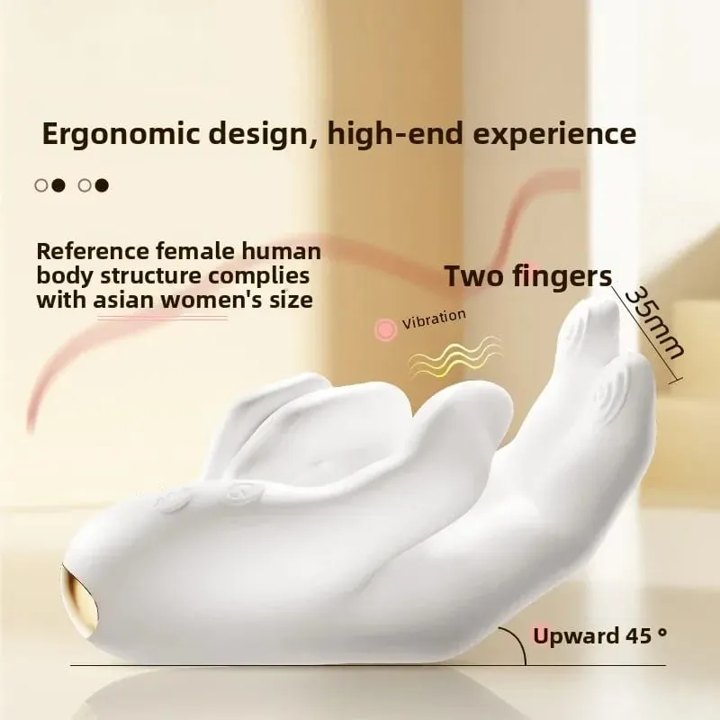 G-spot Vibrator Vagina Massager Wholesale Realistic Finger Flapping Clit Stimulator Heating Flexible Hands Sex Toy for Women 18+