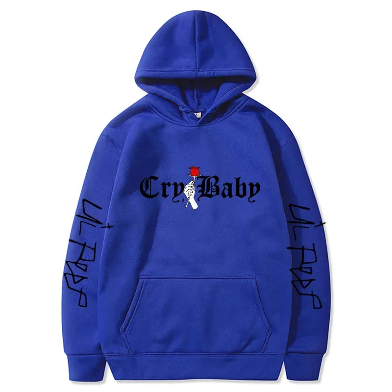 Men's Lil Peep Hoodie – Emo Rap Fan Pullover with "Lil Peep" Sleeve Text – Cozy Unisex Streetwear for Concerts casual Wear