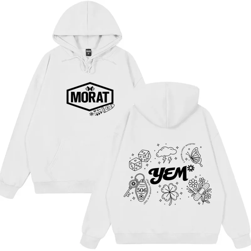 Band Morat Yem World Tour 2026 Print Hoodie Men Women Fashion Clothing Pullover Long Sleeves Loose Hip-hop Sweatshirts Fan Gifts