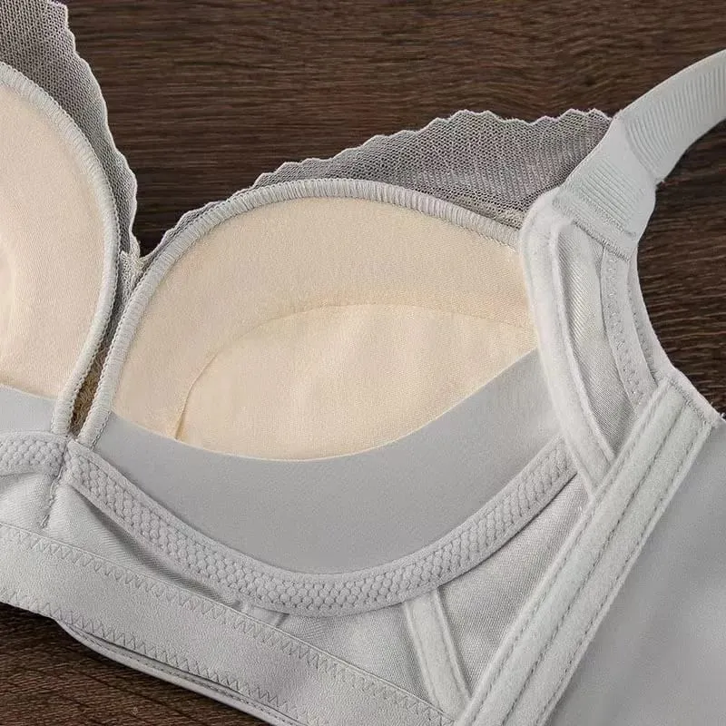 Sexy Lace Push Up Lingerie Bra Small Breast Gathering Anti-sagging Non-underwire Adjustable Bra