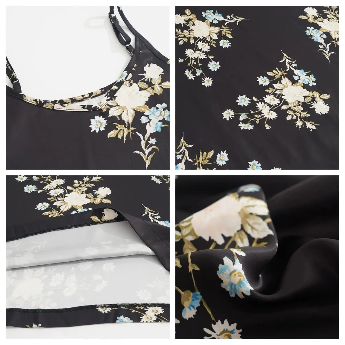 AP AW26 Women Floral Printing Slip Dress Elegant Lady Clothing V-neck