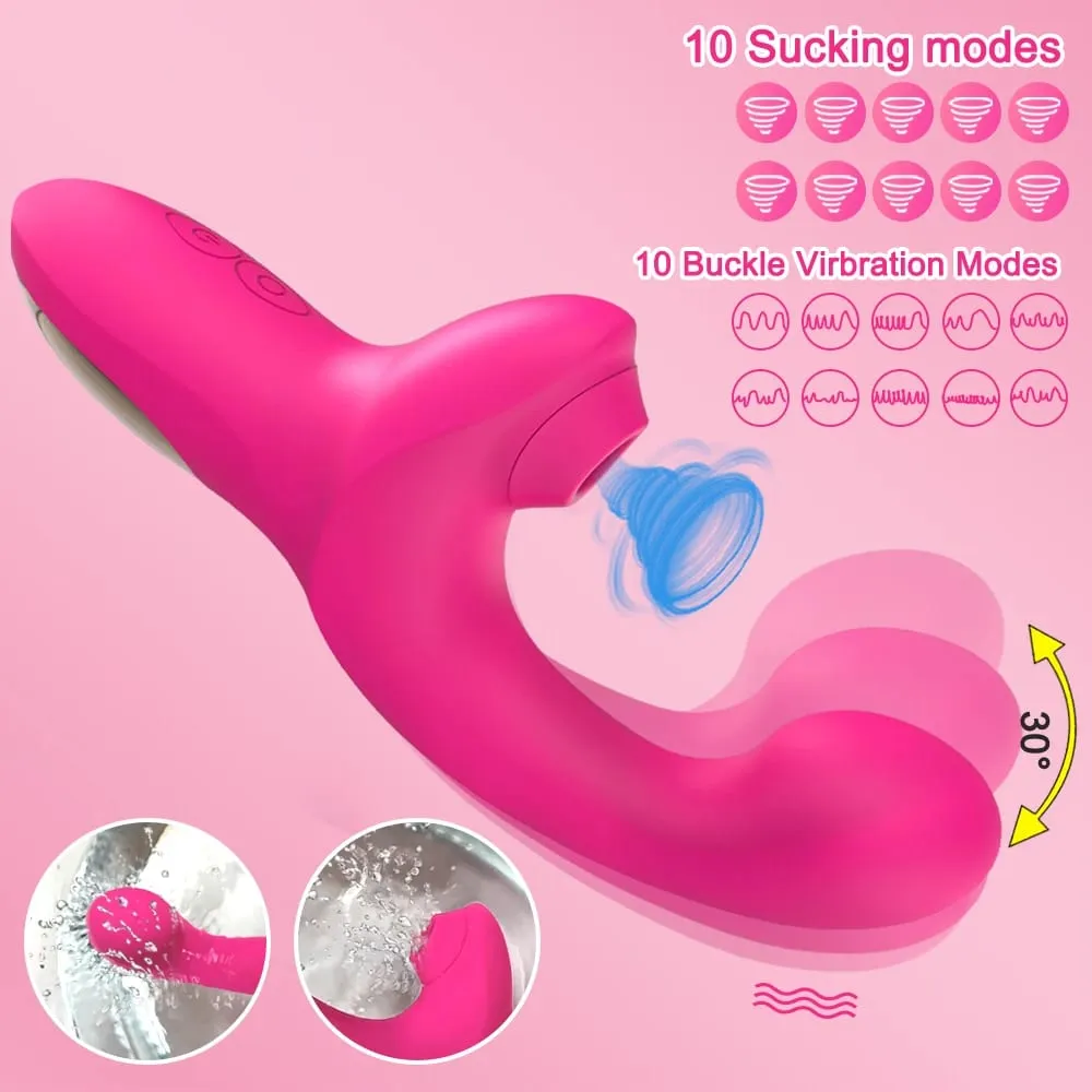 Sucking Vibrator Sex Toys for Women Vibrating Finger Massager with Suction Vibration Clitoral G Spot Stimulation Adult Products