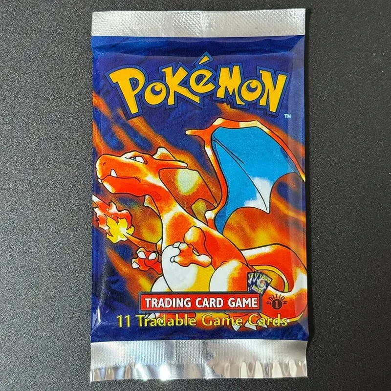 Whole pack PKM 1st Edition Booster Pack PTCG Proxy Cards for Base Set Pack Charizard Blastoise Venusaur TCG Cards 11pcs/Pack Toy