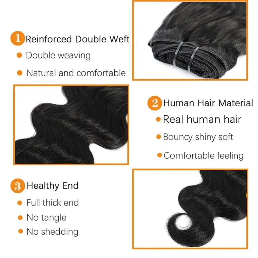 Body Wave Seamless Clip In Real Human Hair Extensions 8PC/Set Natural Brazilian Remy Hair Clip In Extension Full Head Remy Hair Clip Ins For Women Double Weft Afro Kinky Culy Hair Clips