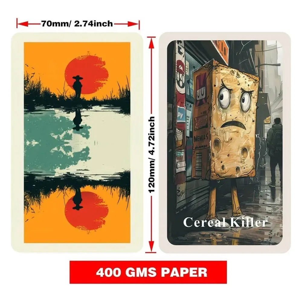 Modern Life Oracle Cards Set 13x8cm 47 Practical Wisdom Cards for Daily Chaos Management Humorous Insightful Card Deck
