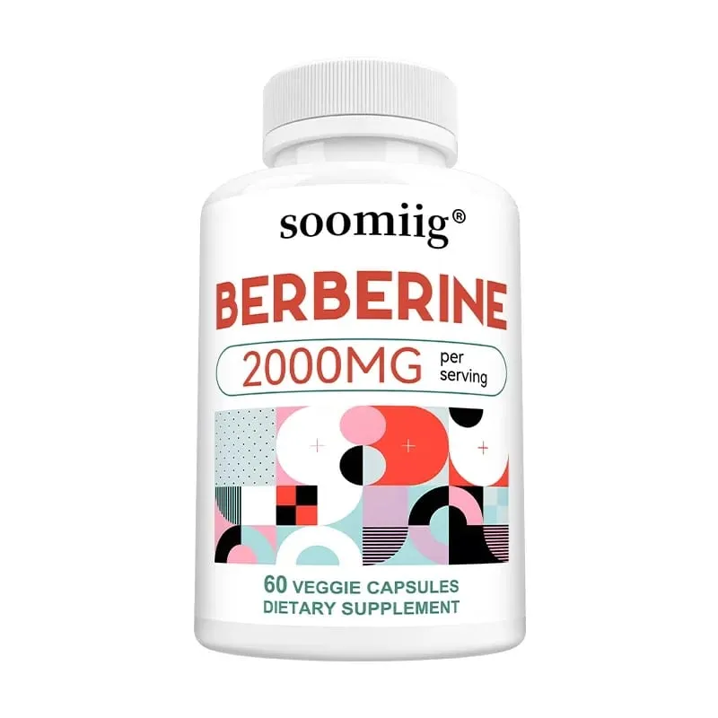 Berberine Capsules 2000mg Supports Heart Cardiovascular Health Digestion Liver Health Immunity & Metabolic Balance
