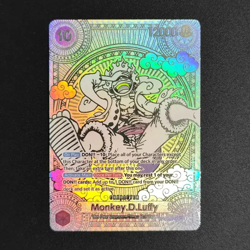 ONE PIECE CARD Game Gold Manga Teach Luffy Op09-093 OP05-119 SEC English Collection OPCG Anime Cards