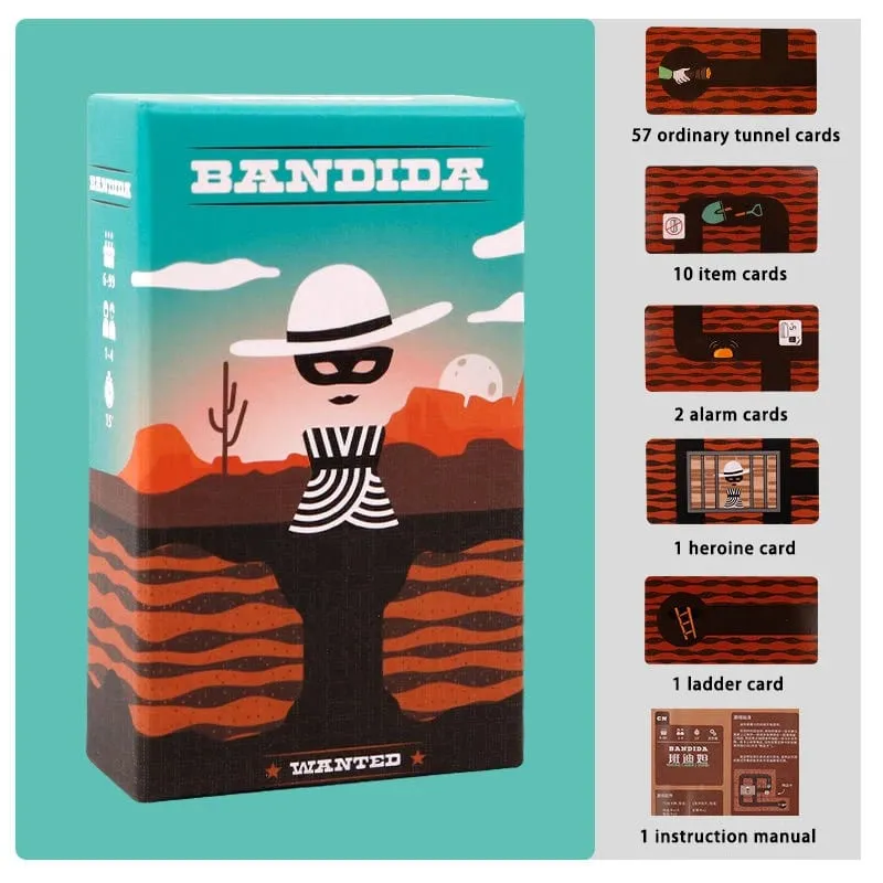 2026 Hot Bandido Bandida Board Game 1-4 Players Strategy Puzzle Card Game For Kids & Adults Party Family Fun Strategy Game