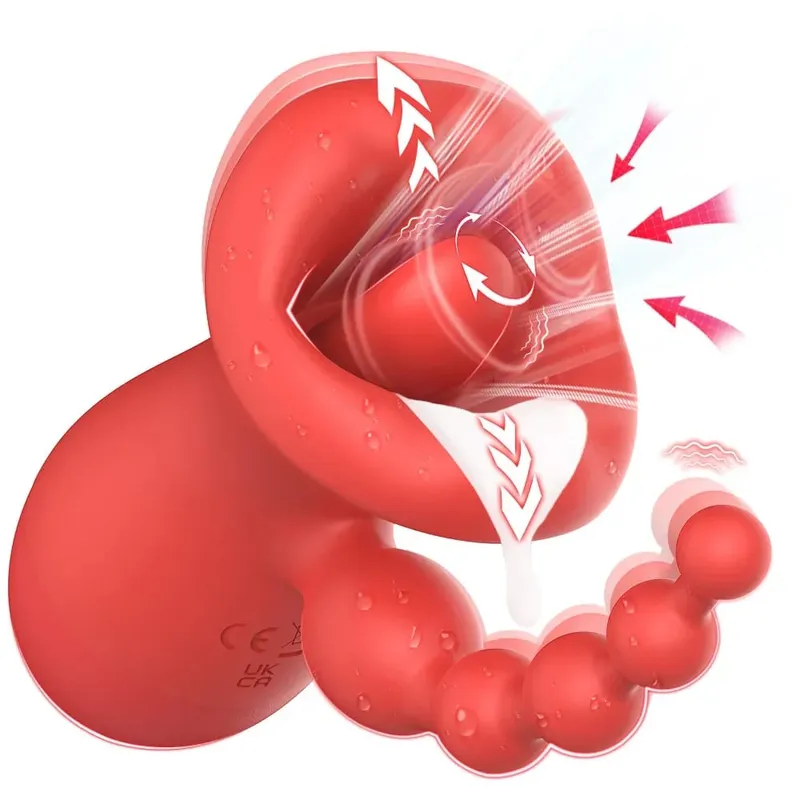 Zungenwackelvibrator für Frauen, Vakuumsauger, Klitoris-Stimulator, weiblicher Masturbator, Brustwarzen, Klitoris-Sauger, Sexspielzeug für Frauen