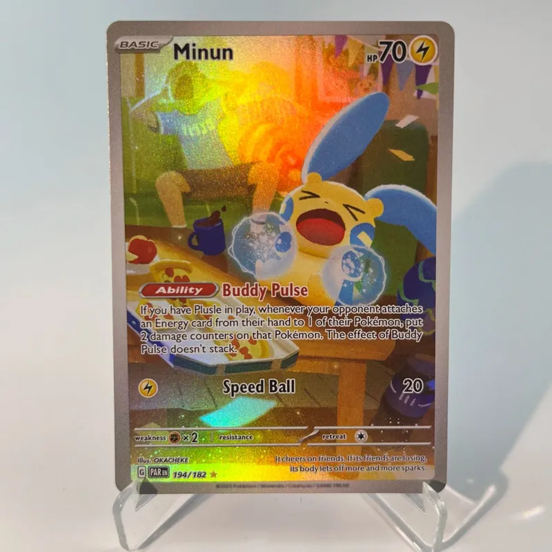 Paradox Rift PKM Cards PTCG3-C Tapu Koko Minun Rainbow Gengar ex Holographic Ex GX Rare Collection Battle Toys Gifts for Hobbies