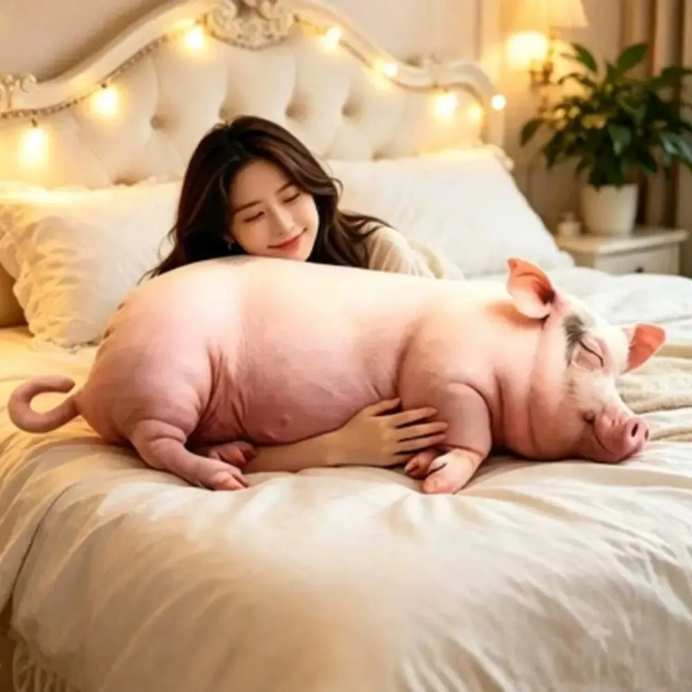Comfortable Material Animal Body Pillow PP Cotton Filled 40cm Size Animal Cushion Soft Texture Cute Design Pig Keychain For