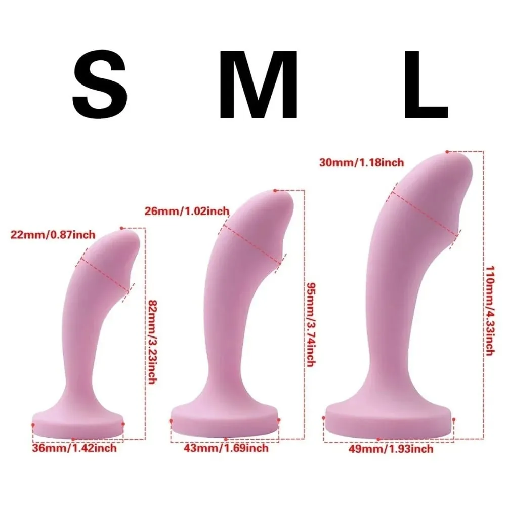 Silicone Anal Plug for Women 3 Sizes Butt Plug Crystal Base Anal Sex Toys For Woman Men Anus Dilator Stimulation Trainer Adults