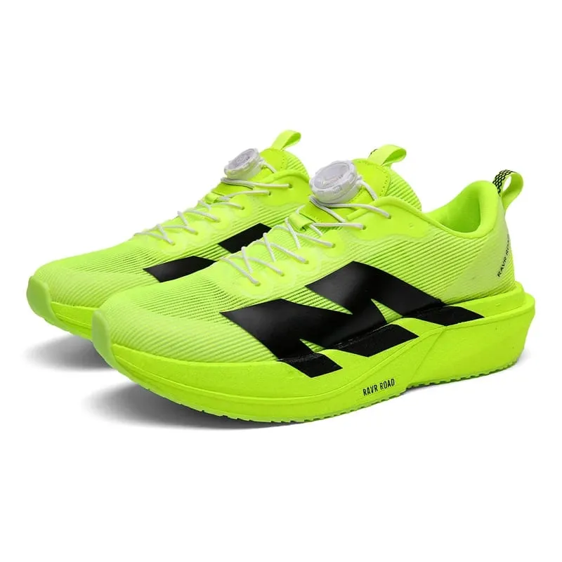 Men Cushioned Carbon Plate Running Footwear Breathable Mesh Marathon Sneakers Non-Slip Lightweight Athletic Shoes for Women Gym