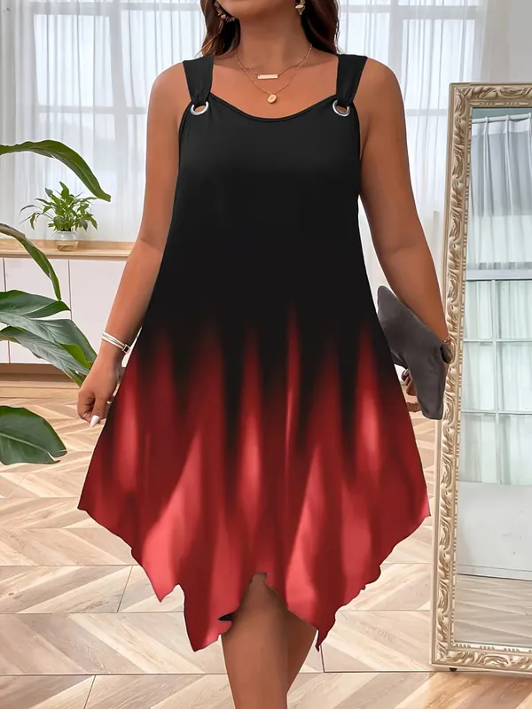 Chic Plus Size Women's Sundress with Stylish Strap Design for Effortless Summer Elegance — image 6