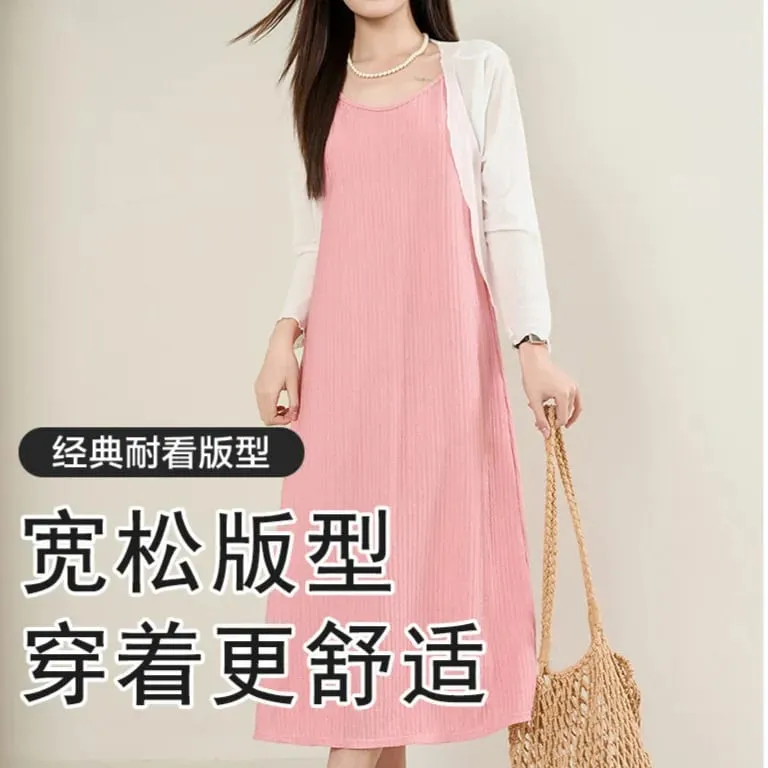 Chiffon Pleated Dress Women Slim Fit Summer Dress Elegant Casual Layered Long Dress for Women