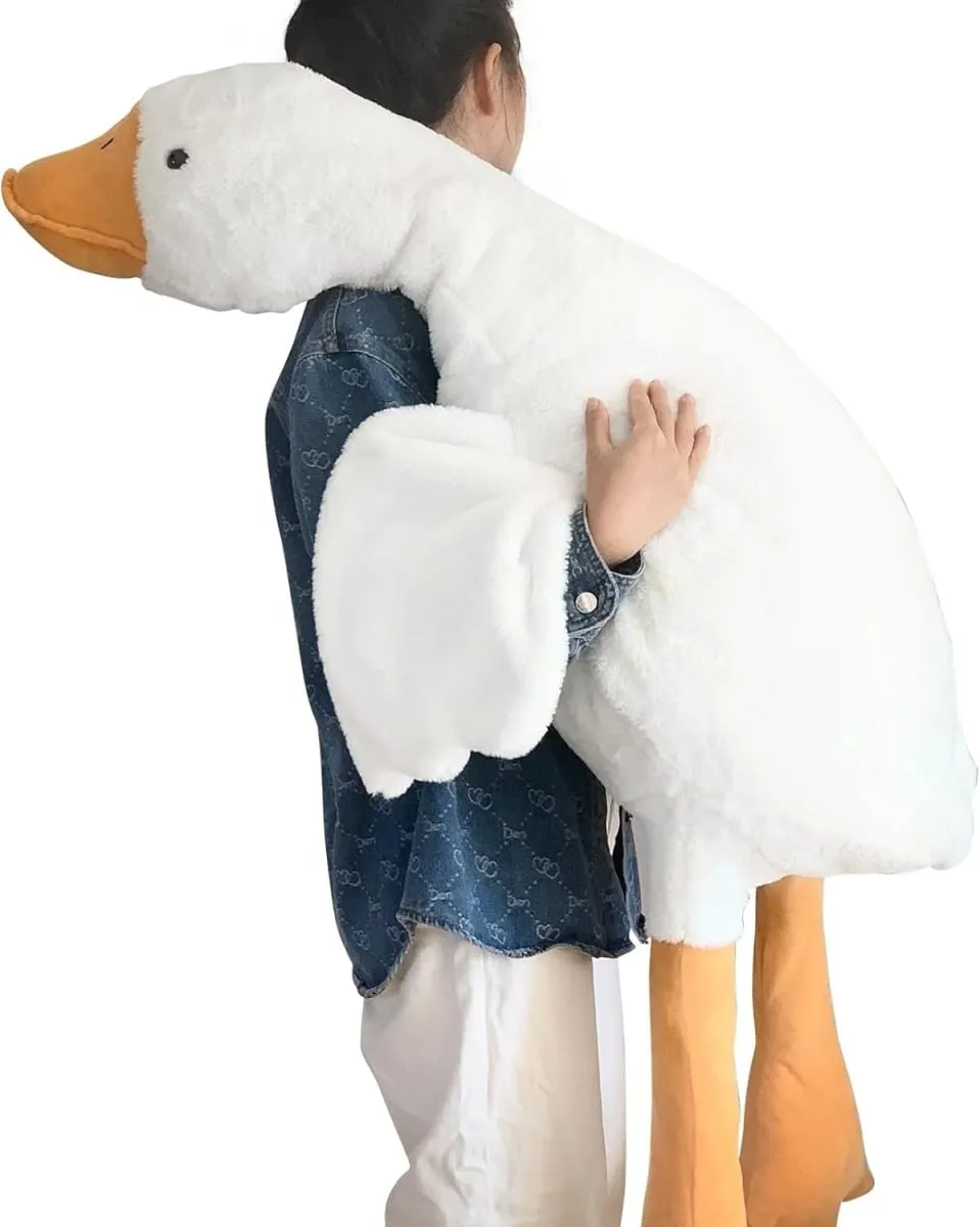 Cute Goose Plush Stuffed Animal Soft Duck Toy Swan Hugging Pillow for Room Decor Birthday Gift — image 10